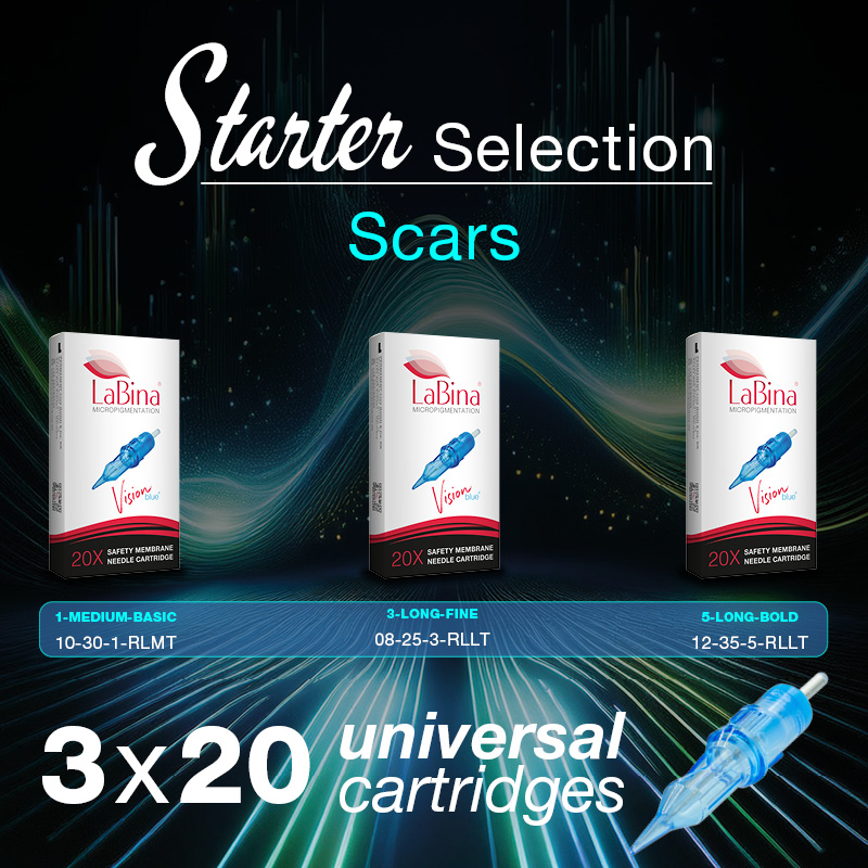 Needles for Scars – Vision blue Starter-Selection