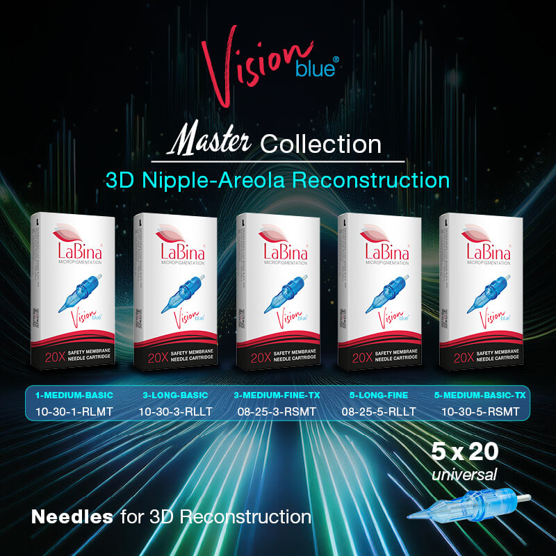 Needles for Areolas - Vision blue Master-Collection