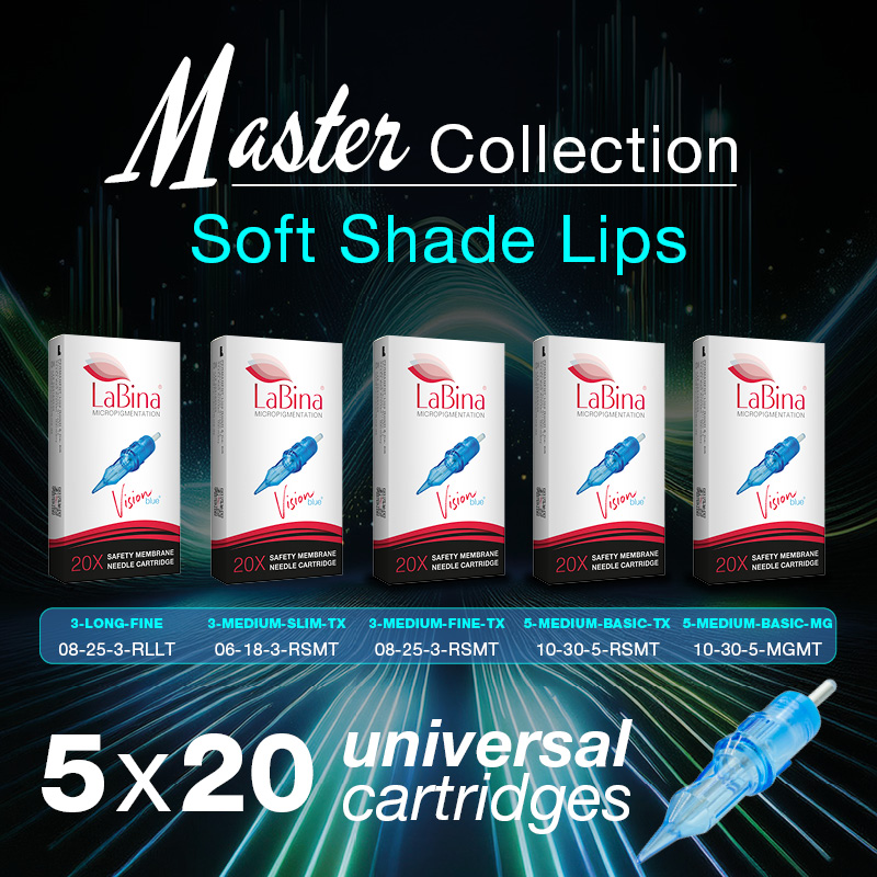 Soft Shade Needles for Lips – Vision blue Master-Collection