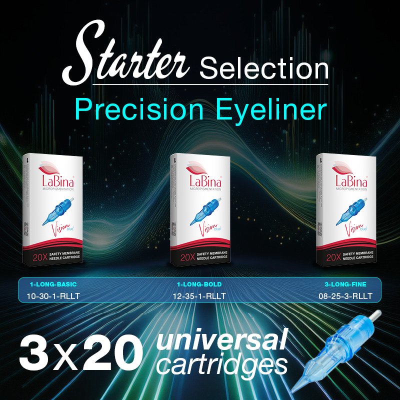 Precision Needles for Eyeliner – Vision blue Starter-Selection